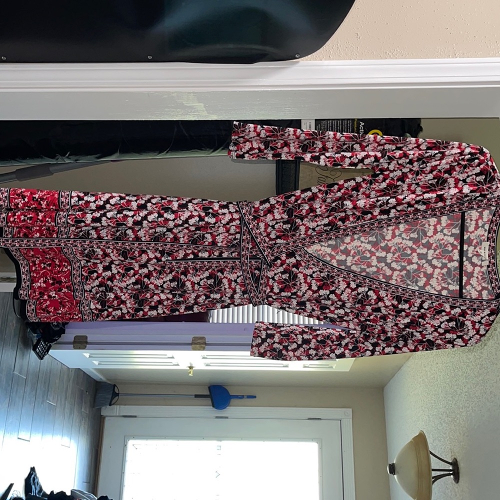 Max studios XS dress red white black